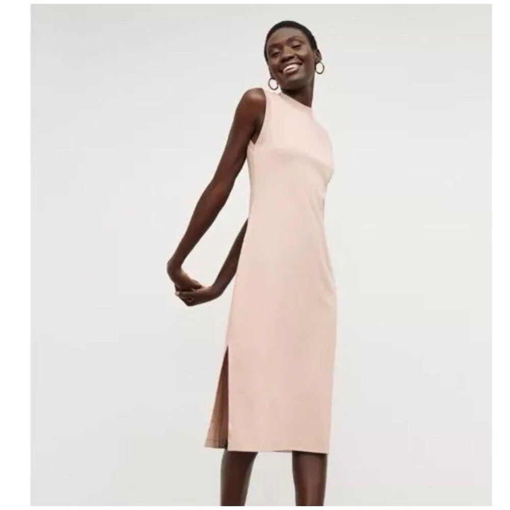 MM Lafleur The Lou Dress Pima Cotton Dusty Pink Size Small Women’s